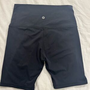 Lululemon look alike align biker shorts 8” black